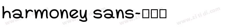 harmoney sans字体转换